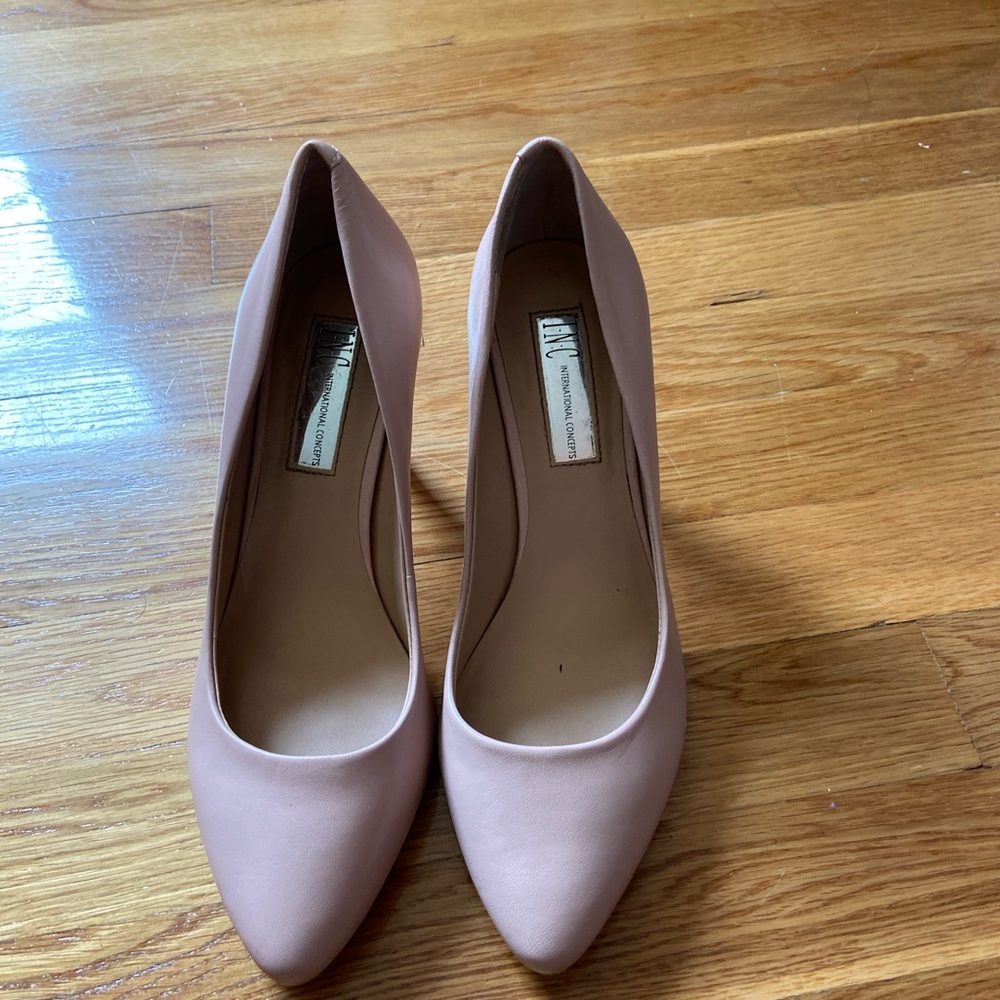 Blush pink INC brand stiletto heel worn once